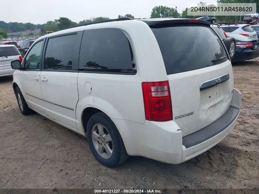 2010 Dodge Grand Caravan Sxt VIN: 2D4RN5D11AR458620 Lot: 40121227