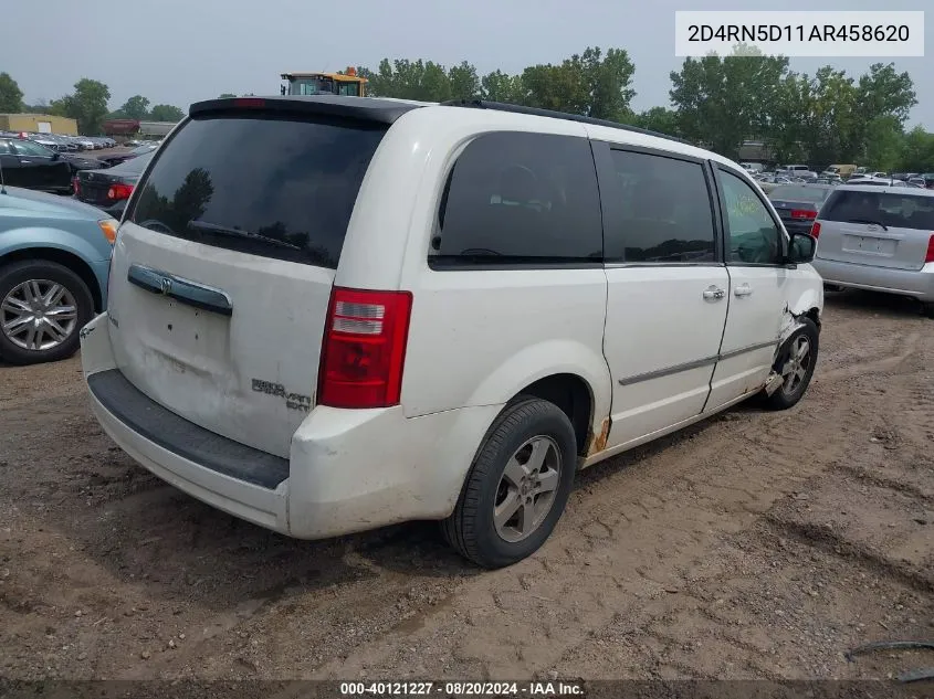 2010 Dodge Grand Caravan Sxt VIN: 2D4RN5D11AR458620 Lot: 40121227