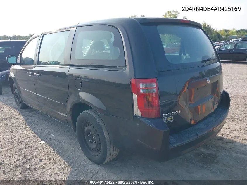 2D4RN4DE4AR425169 2010 Dodge Grand Caravan Se