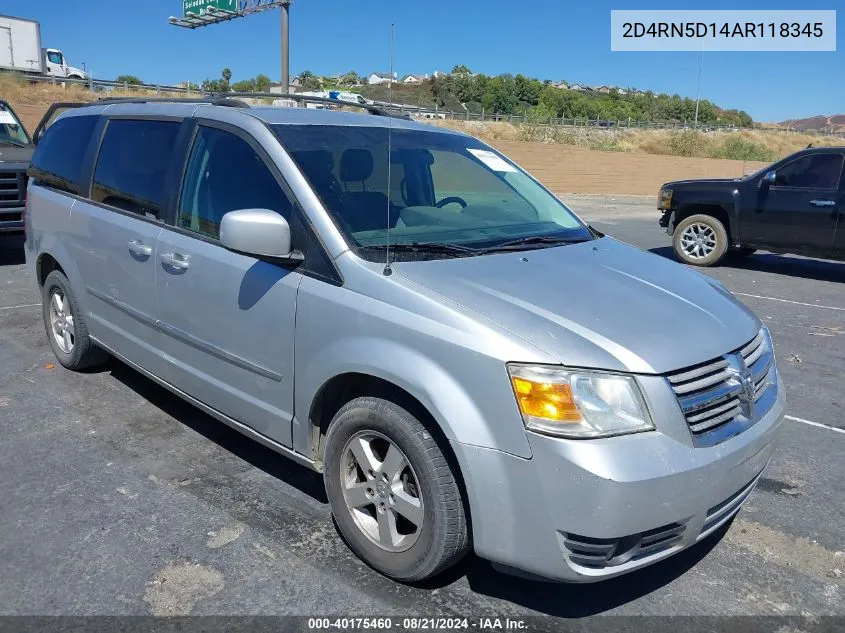 2D4RN5D14AR118345 2010 Dodge Grand Caravan Sxt