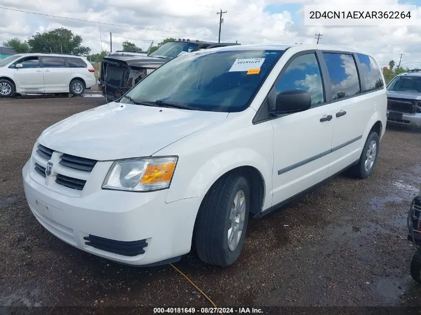 2010 Dodge Grand Caravan C/V VIN: 2D4CN1AEXAR362264 Lot: 40181649