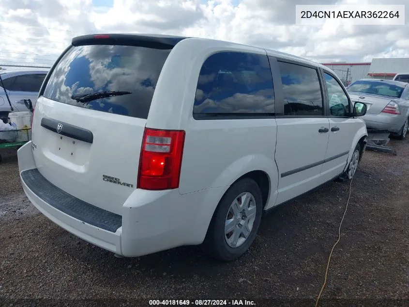 2010 Dodge Grand Caravan C/V VIN: 2D4CN1AEXAR362264 Lot: 40181649