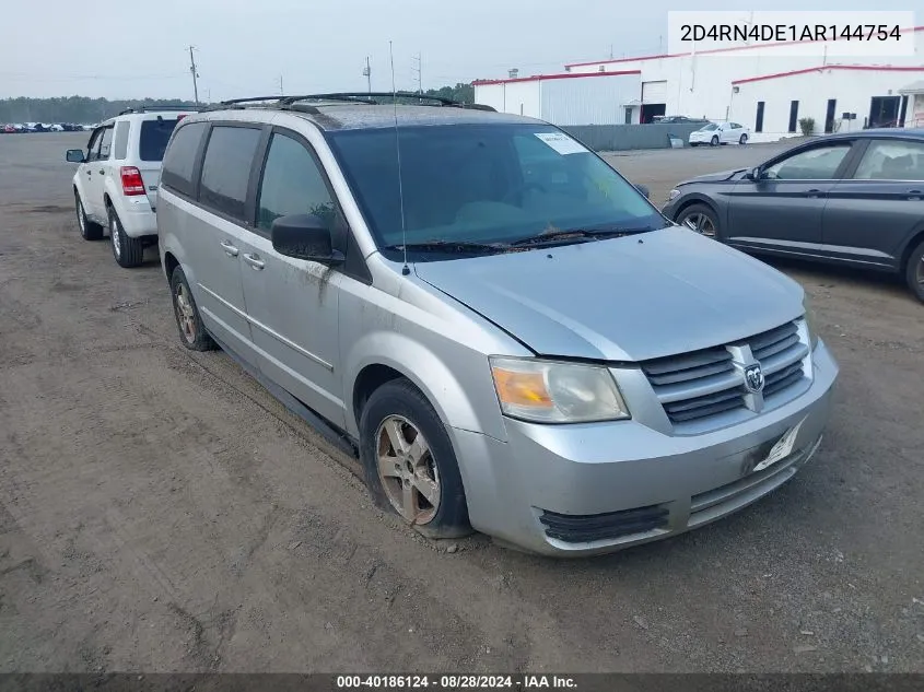 2010 Dodge Grand Caravan Se VIN: 2D4RN4DE1AR144754 Lot: 40186124