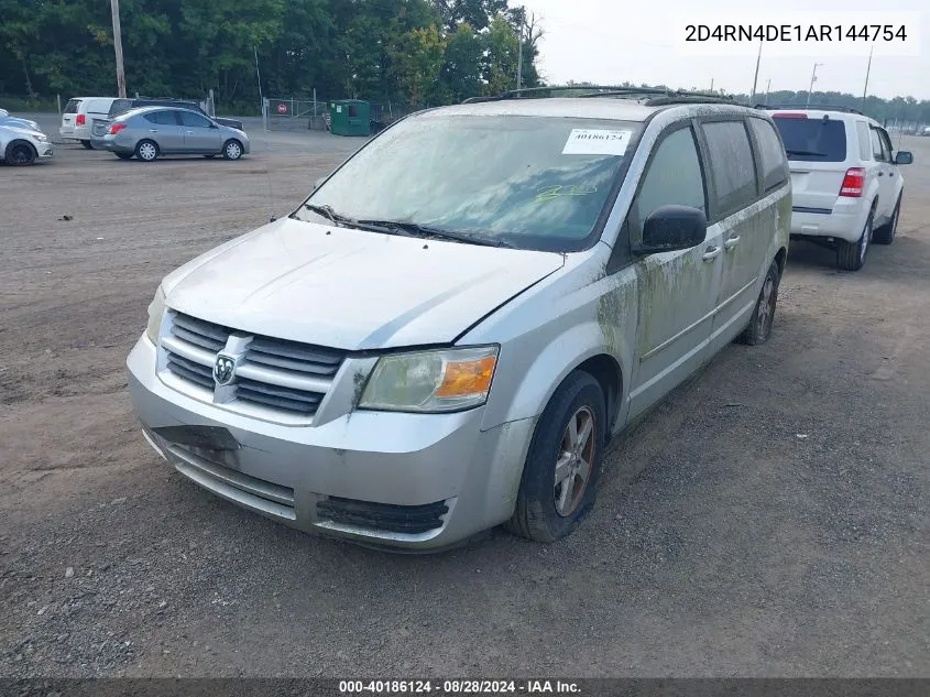 2010 Dodge Grand Caravan Se VIN: 2D4RN4DE1AR144754 Lot: 40186124