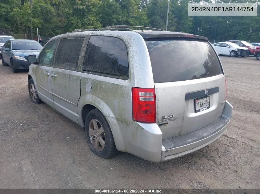 2010 Dodge Grand Caravan Se VIN: 2D4RN4DE1AR144754 Lot: 40186124