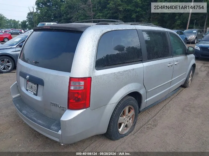 2010 Dodge Grand Caravan Se VIN: 2D4RN4DE1AR144754 Lot: 40186124