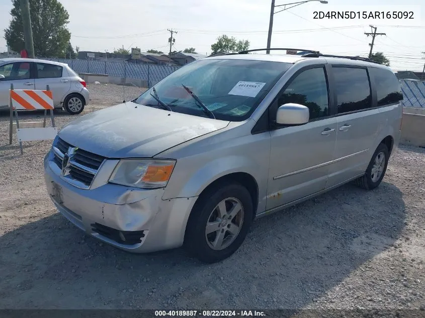 2010 Dodge Grand Caravan Sxt VIN: 2D4RN5D15AR165092 Lot: 40189887