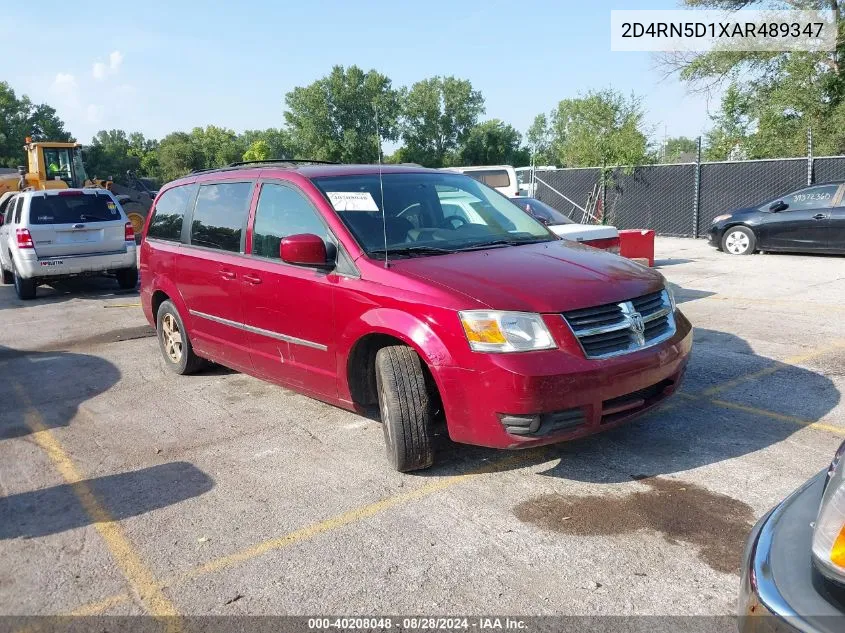 2010 Dodge Grand Caravan Sxt VIN: 2D4RN5D1XAR489347 Lot: 40208048