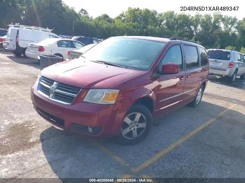 2D4RN5D1XAR489347 2010 Dodge Grand Caravan Sxt