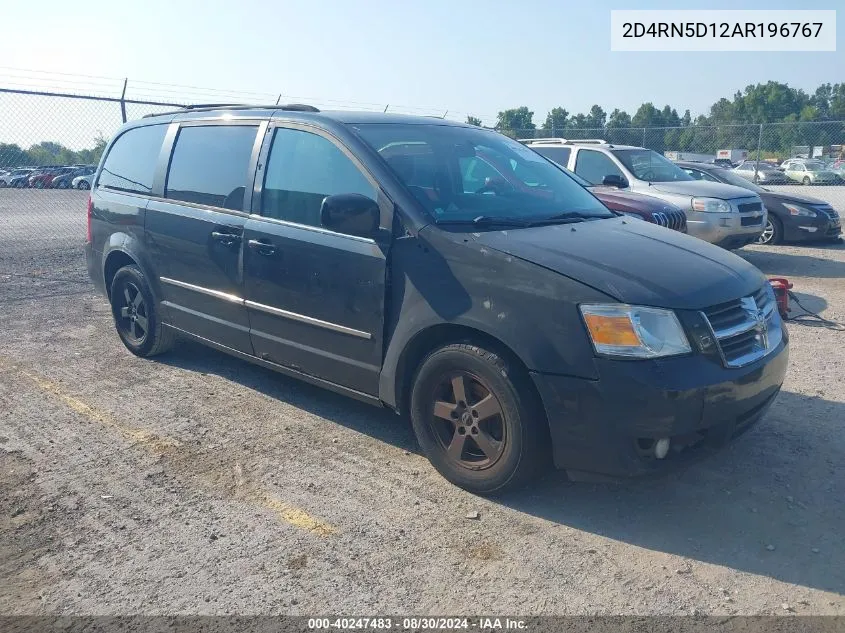 2010 Dodge Grand Caravan Sxt VIN: 2D4RN5D12AR196767 Lot: 40247483