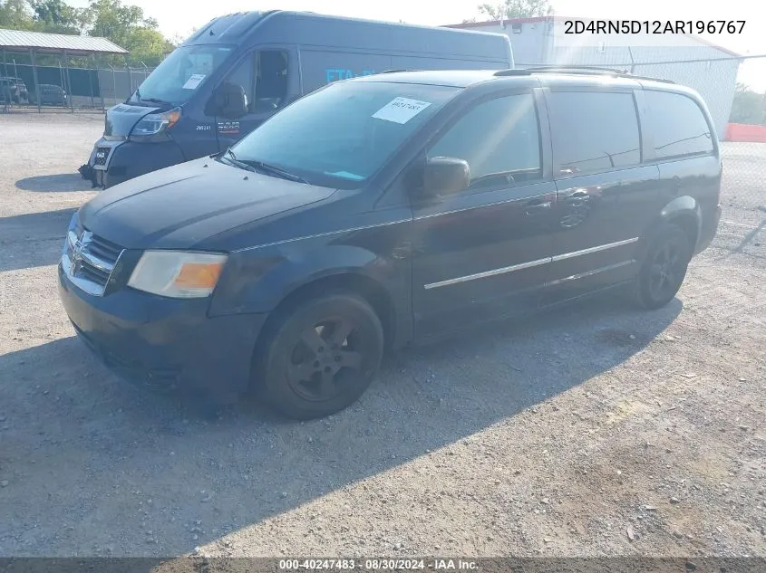 2010 Dodge Grand Caravan Sxt VIN: 2D4RN5D12AR196767 Lot: 40247483