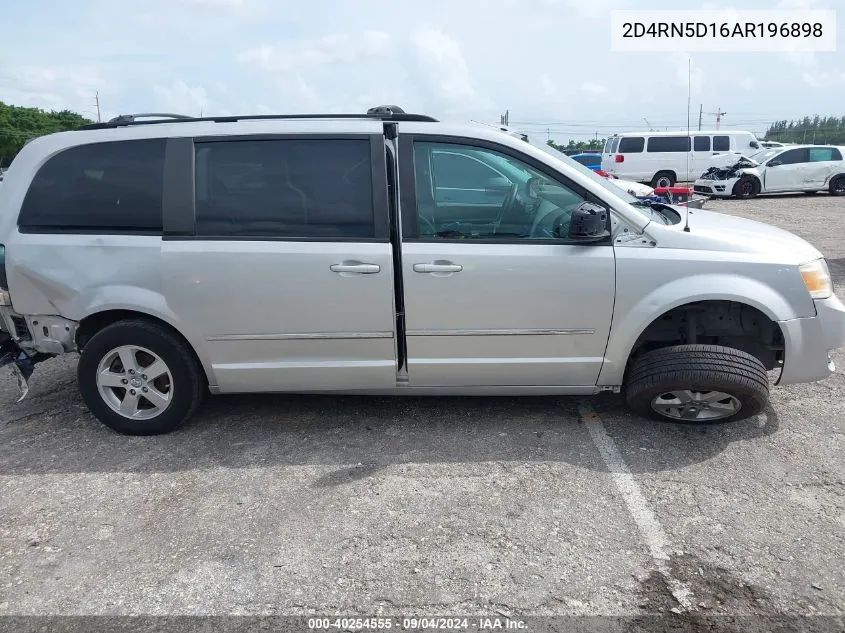 2010 Dodge Grand Caravan Sxt VIN: 2D4RN5D16AR196898 Lot: 40254555