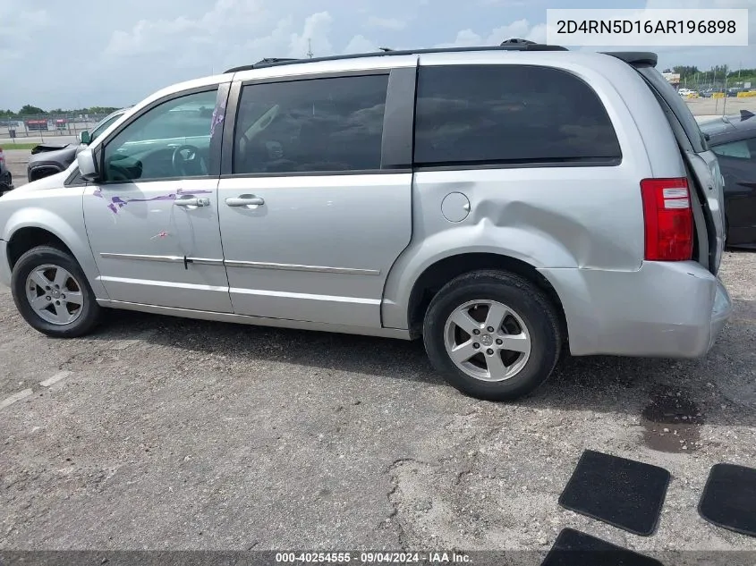 2010 Dodge Grand Caravan Sxt VIN: 2D4RN5D16AR196898 Lot: 40254555