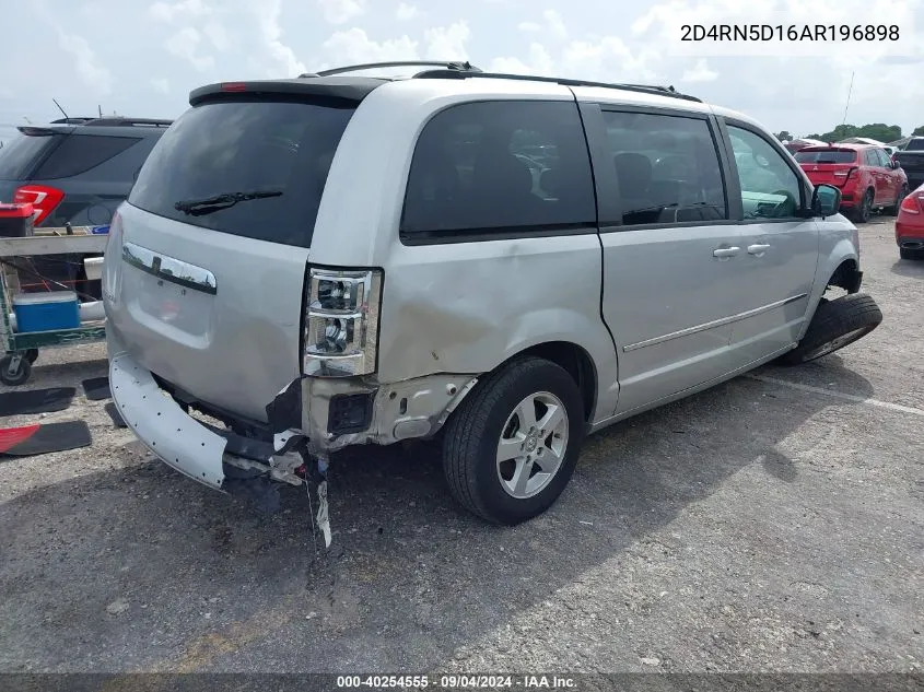 2010 Dodge Grand Caravan Sxt VIN: 2D4RN5D16AR196898 Lot: 40254555