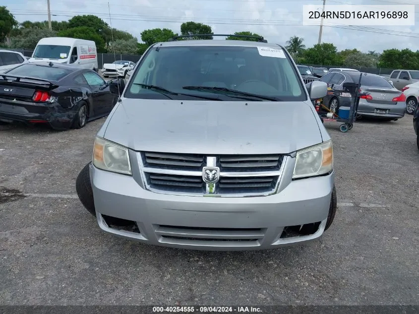 2010 Dodge Grand Caravan Sxt VIN: 2D4RN5D16AR196898 Lot: 40254555