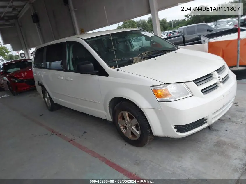 2010 Dodge Grand Caravan Se VIN: 2D4RN4DE1AR101807 Lot: 40260408