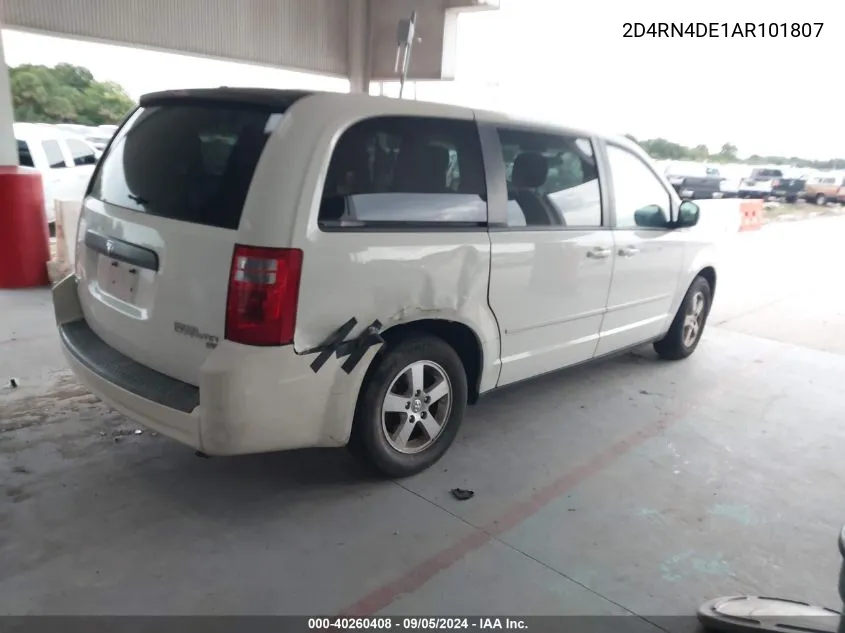 2D4RN4DE1AR101807 2010 Dodge Grand Caravan Se