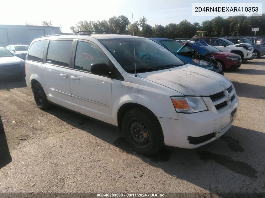 2D4RN4DEXAR410353 2010 Dodge Grand Caravan Se