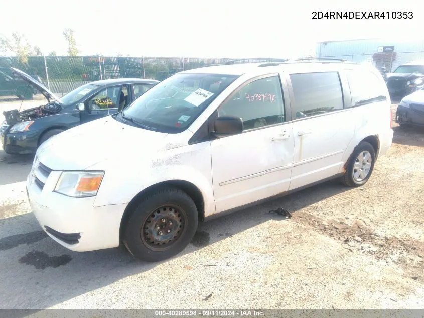 2010 Dodge Grand Caravan Se VIN: 2D4RN4DEXAR410353 Lot: 40289598