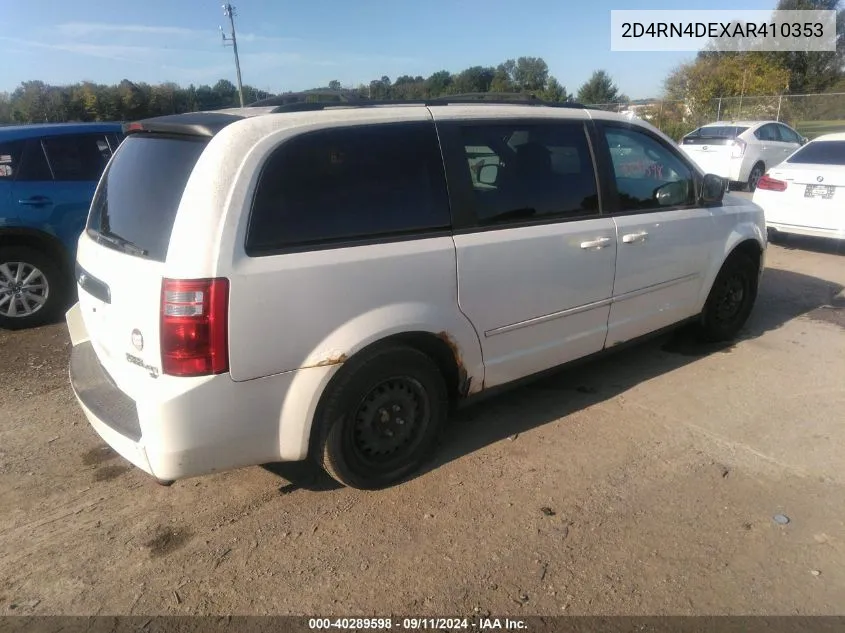 2010 Dodge Grand Caravan Se VIN: 2D4RN4DEXAR410353 Lot: 40289598