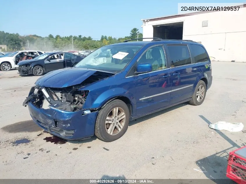 2010 Dodge Grand Caravan Sxt VIN: 2D4RN5DX7AR129537 Lot: 40292626