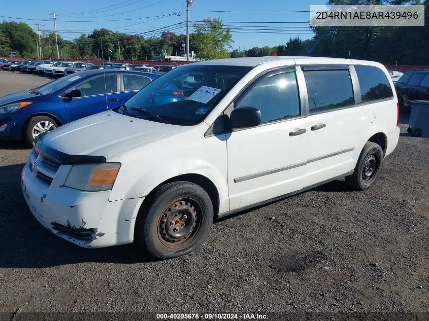 2010 Dodge Grand Caravan C/V VIN: 2D4RN1AE8AR439496 Lot: 40295678