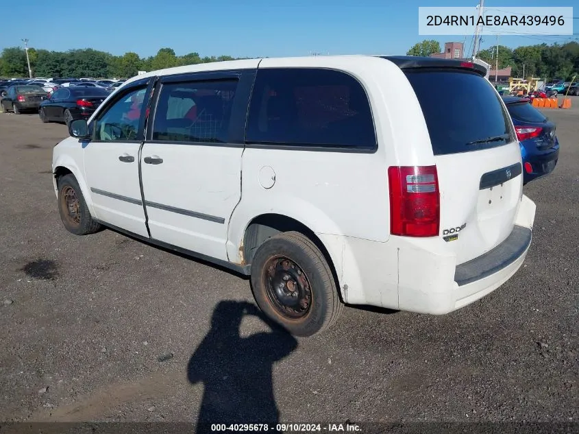 2D4RN1AE8AR439496 2010 Dodge Grand Caravan C/V