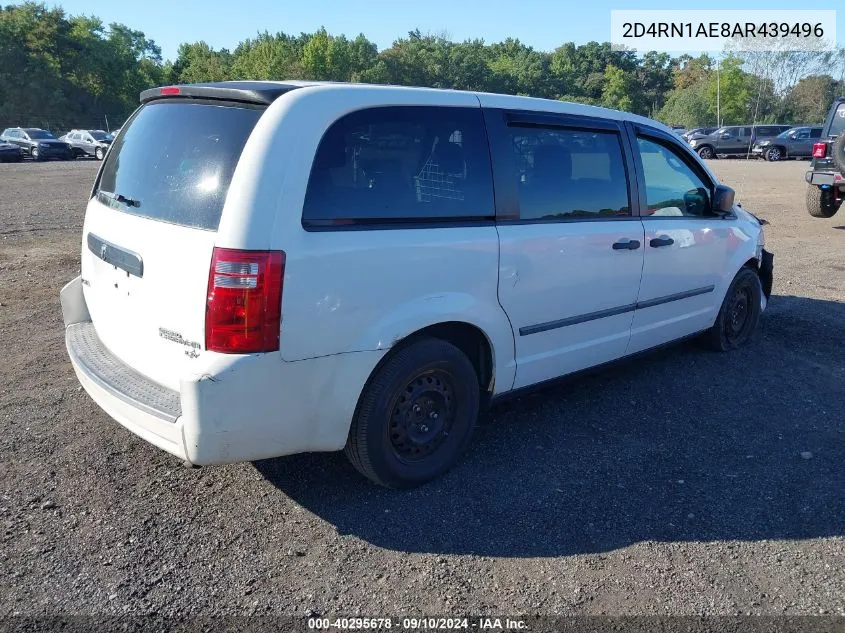 2010 Dodge Grand Caravan C/V VIN: 2D4RN1AE8AR439496 Lot: 40295678