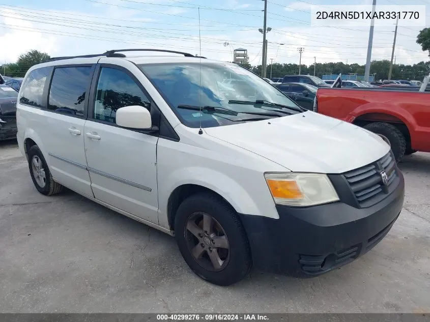 2010 Dodge Grand Caravan Sxt VIN: 2D4RN5D1XAR331770 Lot: 40299276