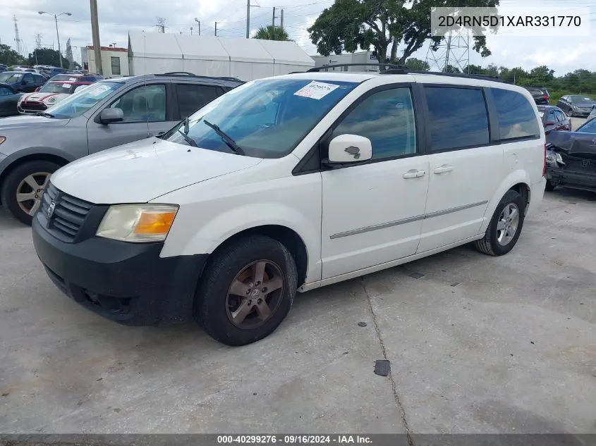 2010 Dodge Grand Caravan Sxt VIN: 2D4RN5D1XAR331770 Lot: 40299276