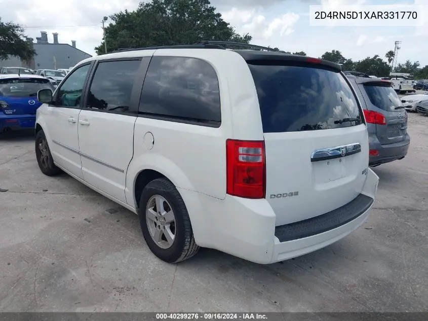 2D4RN5D1XAR331770 2010 Dodge Grand Caravan Sxt