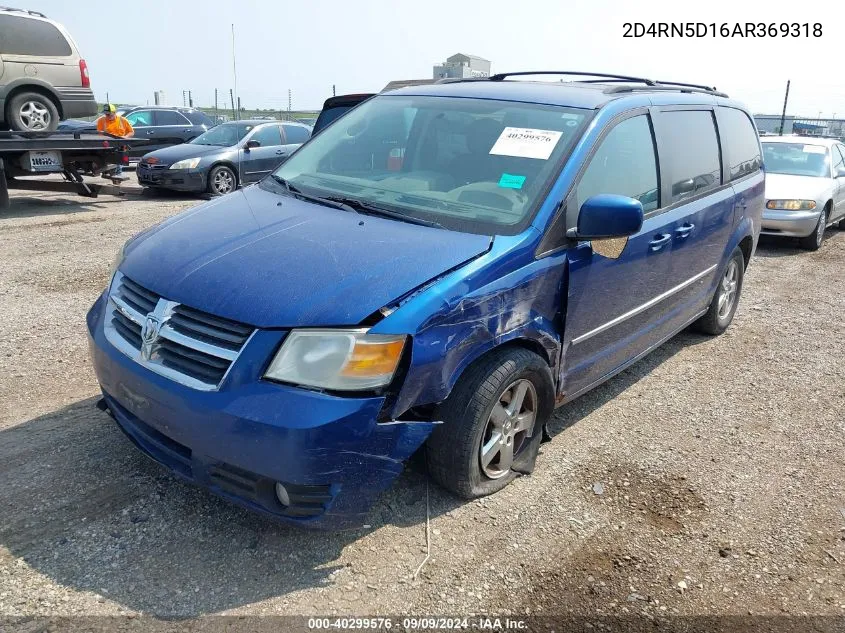 2010 Dodge Grand Caravan Sxt VIN: 2D4RN5D16AR369318 Lot: 40299576