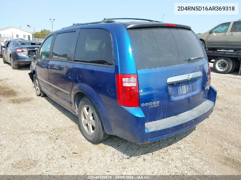 2010 Dodge Grand Caravan Sxt VIN: 2D4RN5D16AR369318 Lot: 40299576