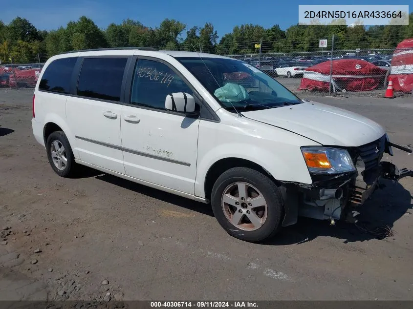 2010 Dodge Grand Caravan Sxt VIN: 2D4RN5D16AR433664 Lot: 40306714