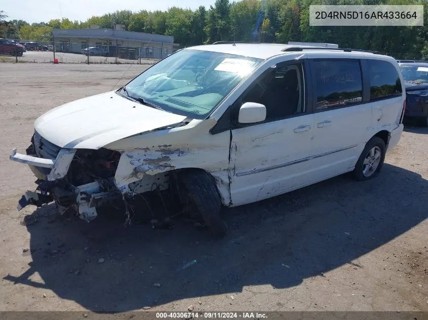 2010 Dodge Grand Caravan Sxt VIN: 2D4RN5D16AR433664 Lot: 40306714