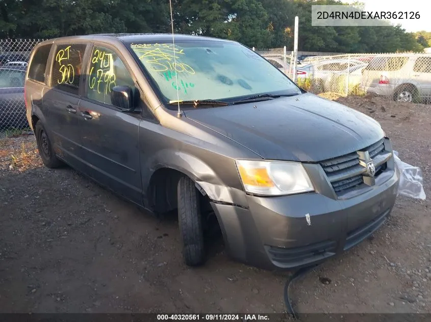 2010 Dodge Grand Caravan Se VIN: 2D4RN4DEXAR362126 Lot: 40320561