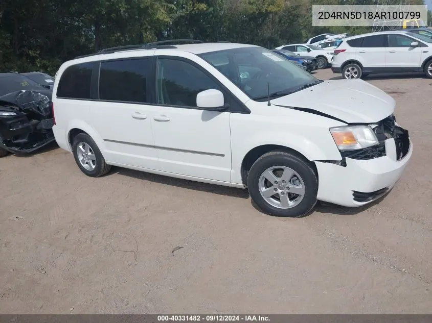 2010 Dodge Grand Caravan Sxt VIN: 2D4RN5D18AR100799 Lot: 40331482