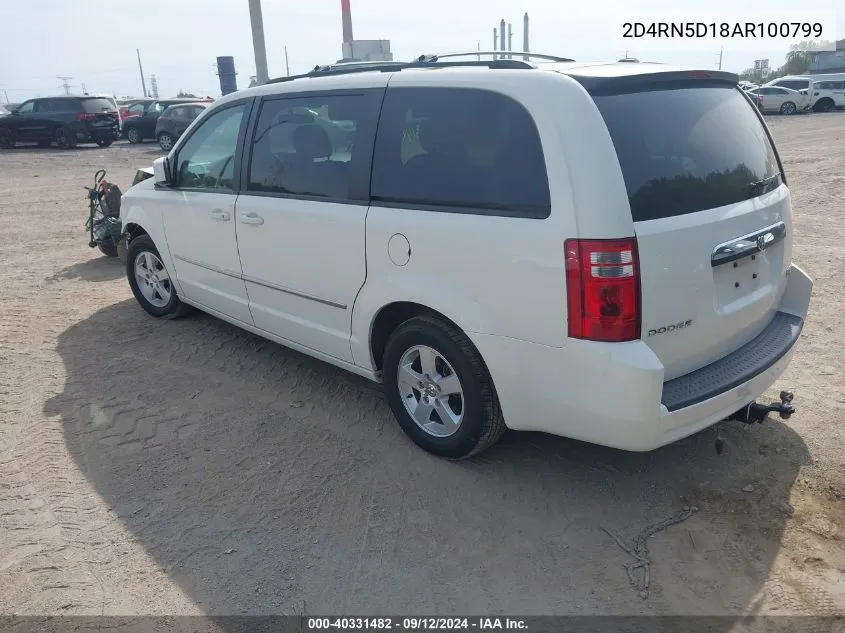 2010 Dodge Grand Caravan Sxt VIN: 2D4RN5D18AR100799 Lot: 40331482