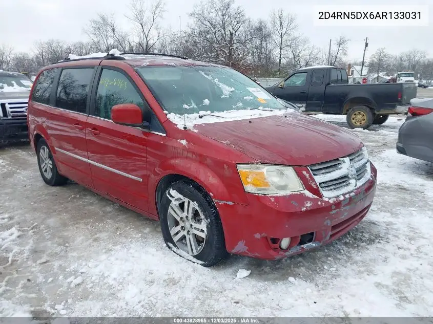 2D4RN5DX6AR133031 2010 Dodge Grand Caravan Sxt