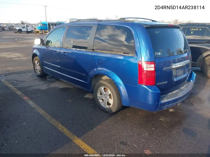 2D4RN5D14AR238114 2010 Dodge Grand Caravan Sxt