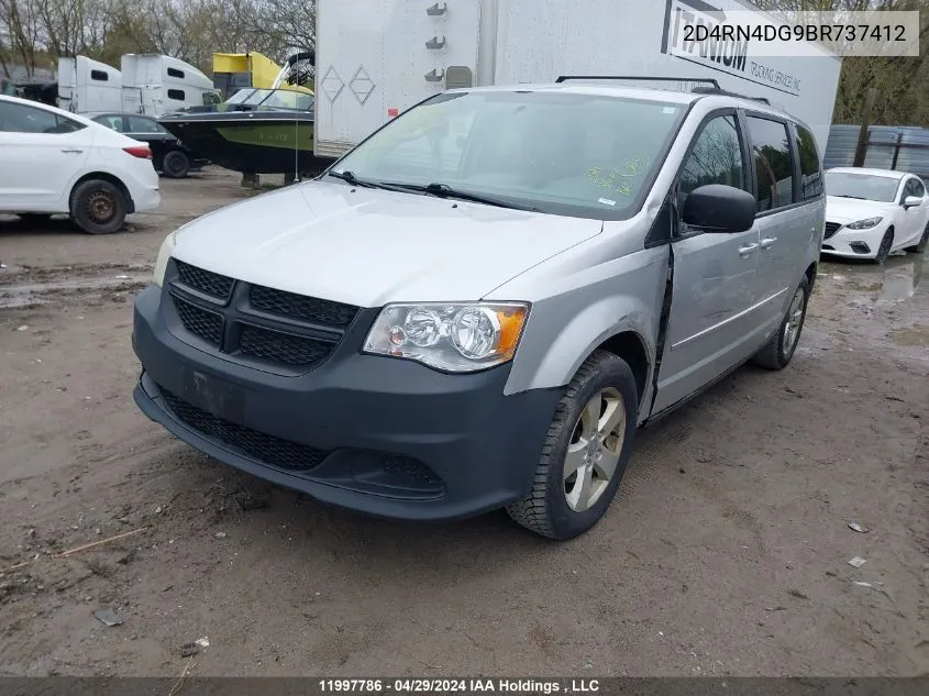 2D4RN4DG9BR737412 2011 Dodge Grand Caravan Se/Sxt