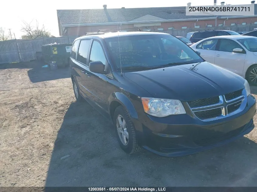 2011 Dodge Grand Caravan VIN: 2D4RN4DG6BR741711 Lot: 12003551