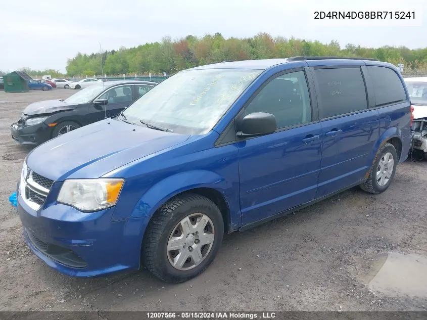 2D4RN4DG8BR715241 2011 Dodge Grand Caravan