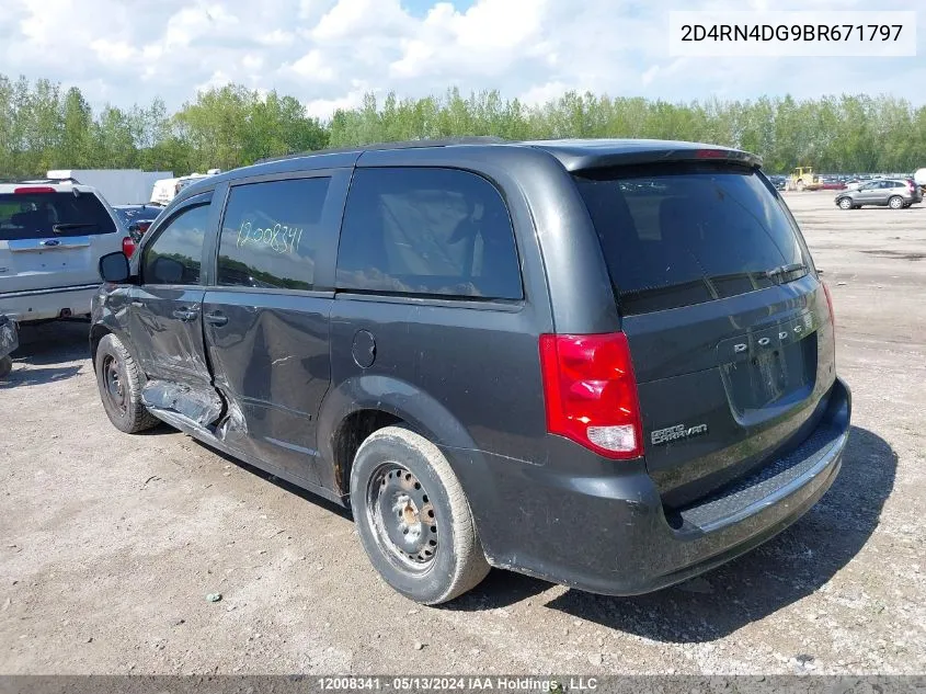 2011 Dodge Grand Caravan Express VIN: 2D4RN4DG9BR671797 Lot: 12008341