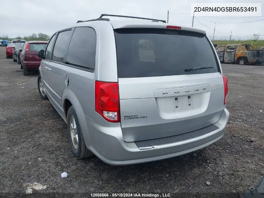 2011 Dodge Grand Caravan Express VIN: 2D4RN4DG5BR653491 Lot: 12008568