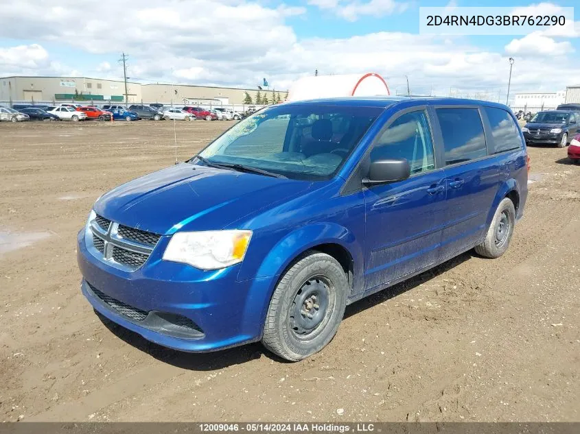 2D4RN4DG3BR762290 2011 Dodge Grand Caravan Se/Sxt