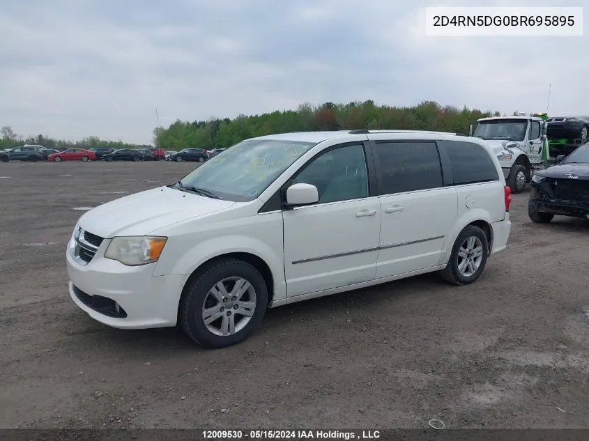 2011 Dodge Grand Caravan VIN: 2D4RN5DG0BR695895 Lot: 12009530