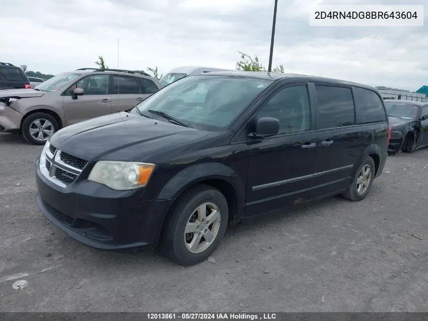 2D4RN4DG8BR643604 2011 Dodge Grand Caravan Express