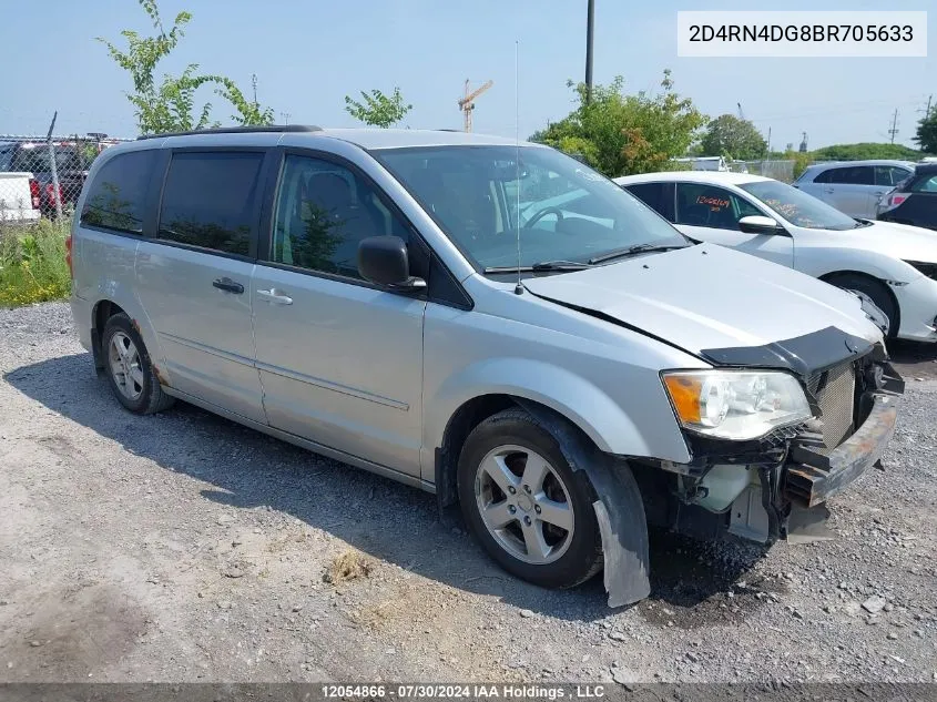 2011 Dodge Grand Caravan VIN: 2D4RN4DG8BR705633 Lot: 12054866