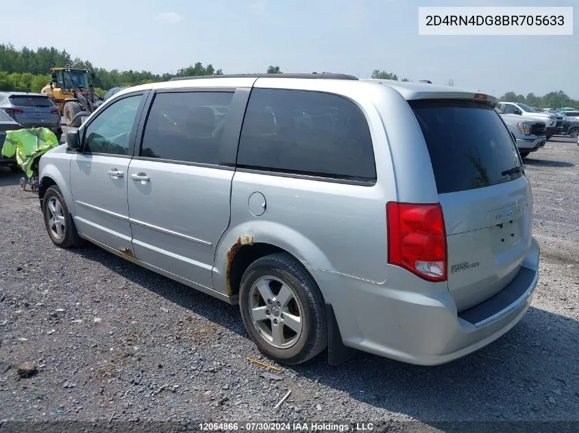 2011 Dodge Grand Caravan VIN: 2D4RN4DG8BR705633 Lot: 12054866